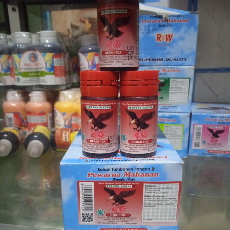 

Pewarna Makanan Merah Tua - Rajawali 12,5 ml