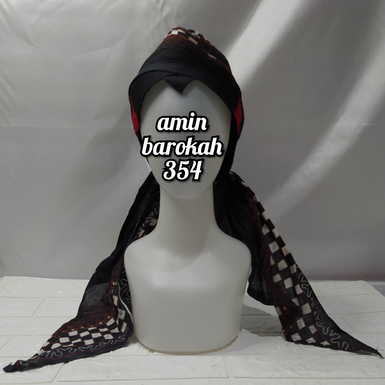 COD...!!! Blangkon Jogja Lipat Motif Kotak Coklat Sliwir - Ukuran Dewasa #Adat #Jawa #Tradisional