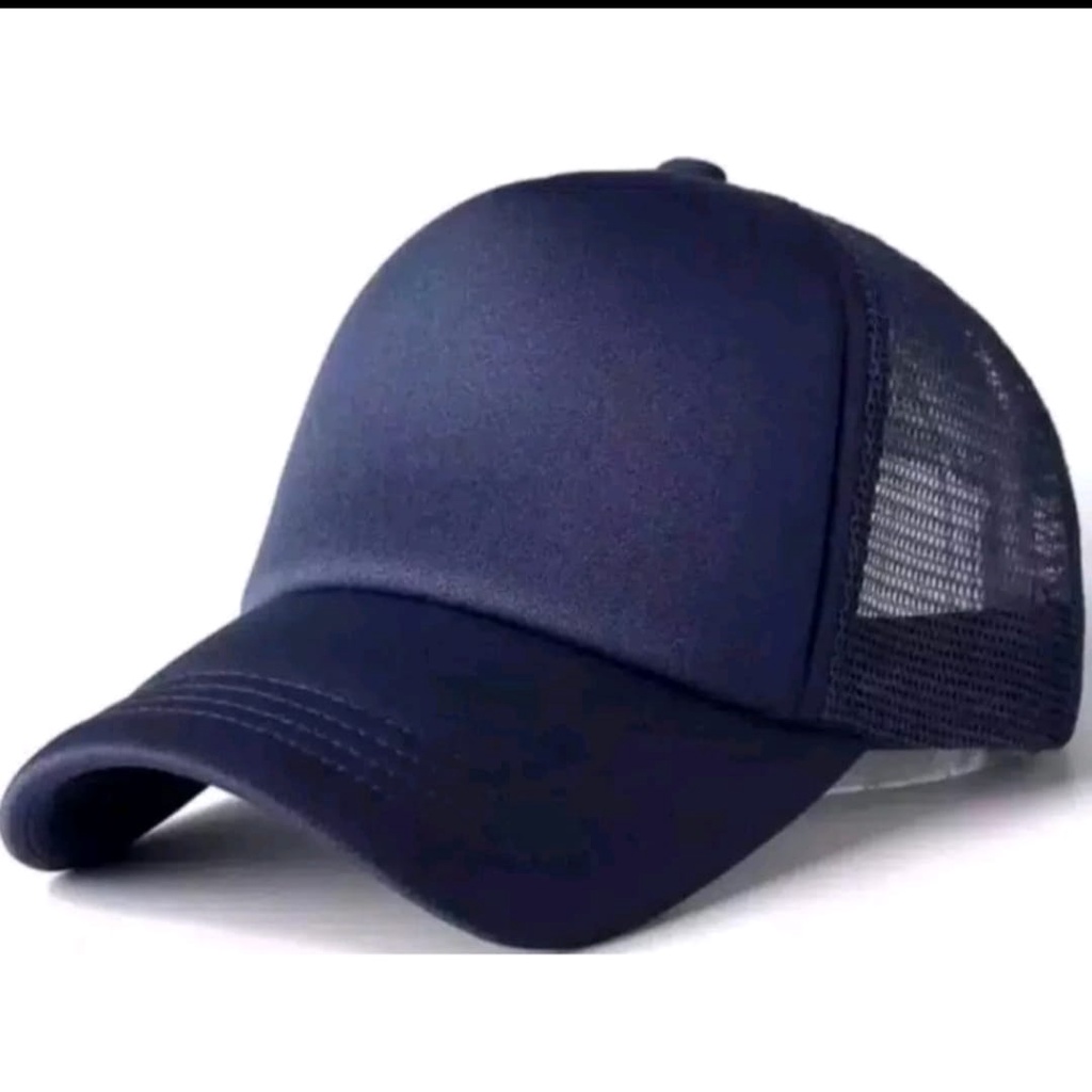 Topi Trucker Topi Jaring Polos Kualitas Premium