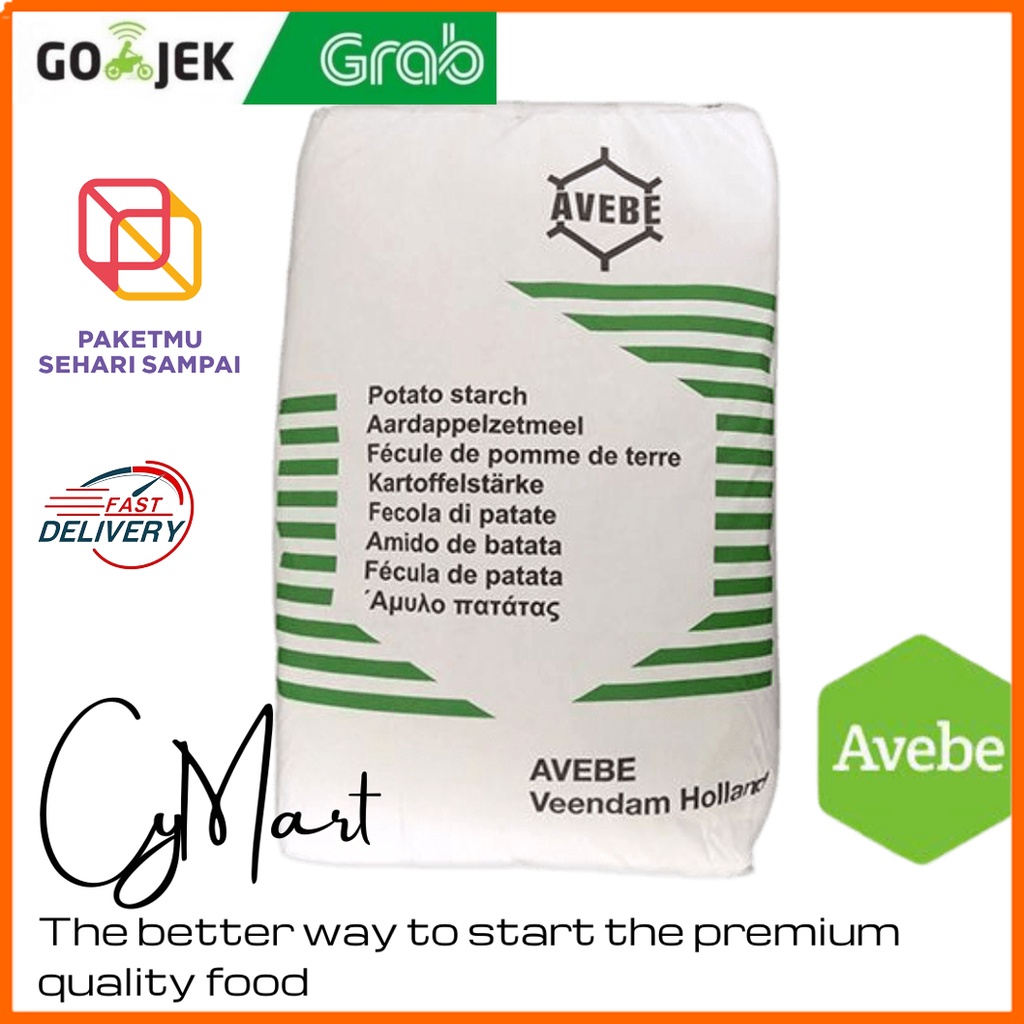 

Tepung Pati Kentang / Potato Starch 1 Zak Avebe Import Belanda GRAB / GOJEK (25Kg)