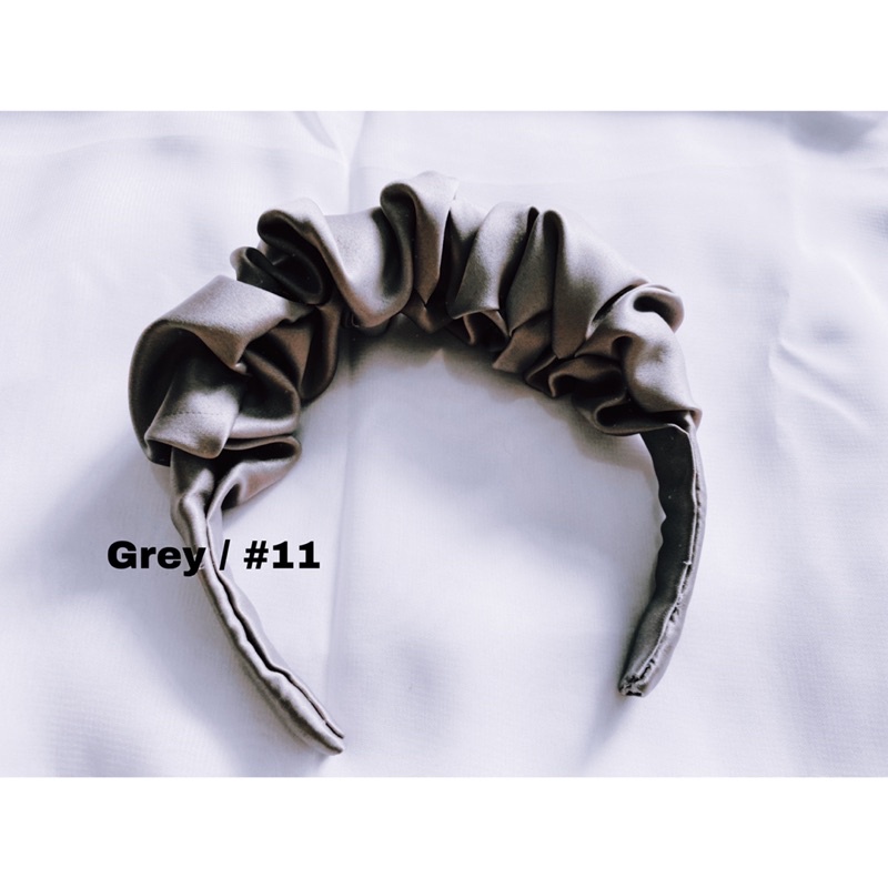 [TERMURAH] Bando scrunchie | Bando kerut bahan satin premium ukuran L