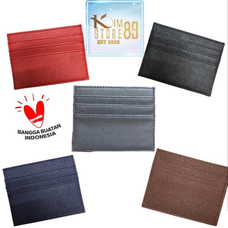 Dompet Kartu Card Holder Pria Wanita 6slot SLIM MINI