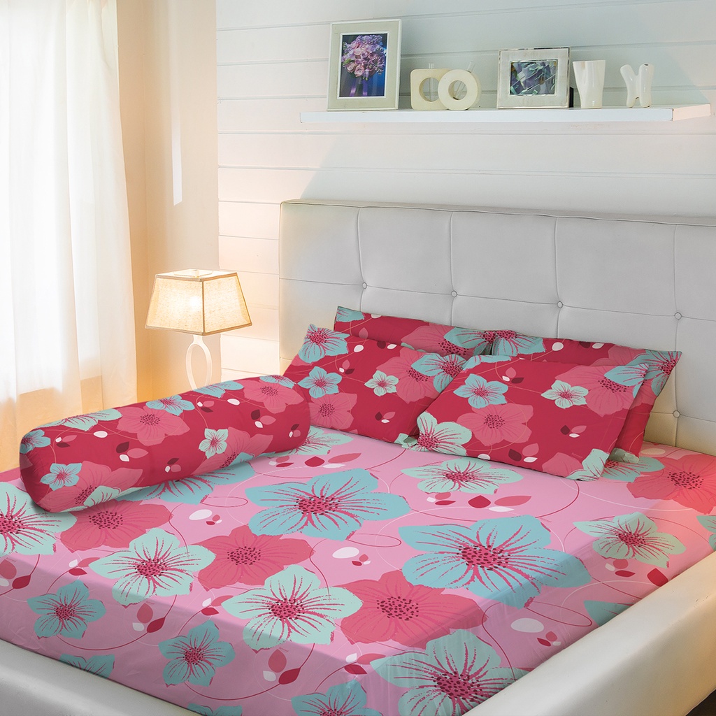 Sprei King 180x200 Bantal 4 - Internal - Motif Anggun