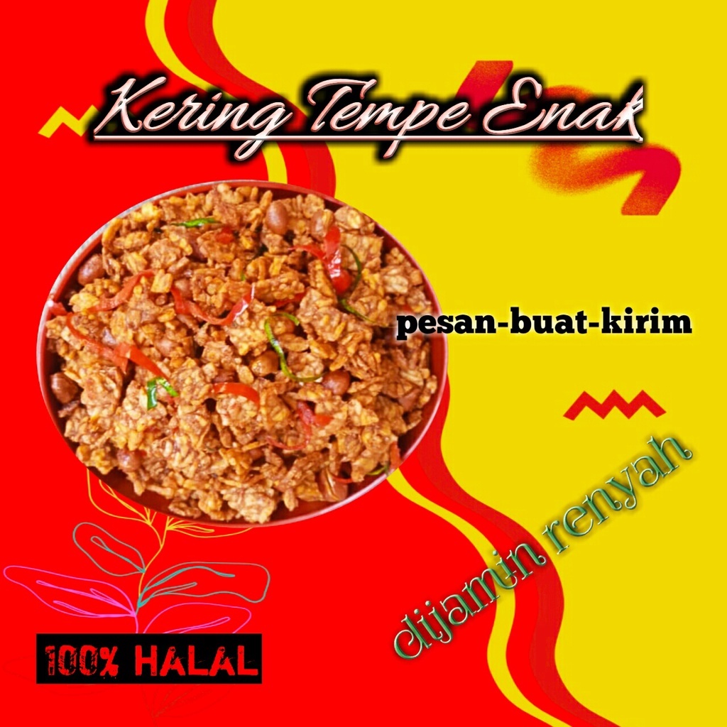 

KERING TEMPE/KERING TEMPE KACANG/OREK TEMPE/KERIPIK TEMPE ENAK 500G