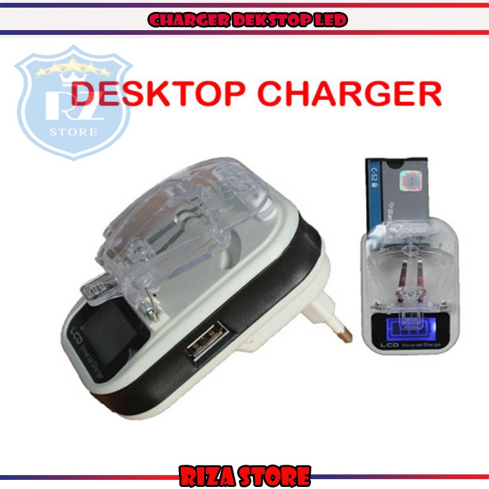 CHARGER - CASAN DEKSTOP BATERAI HP LED - CHARGER KODOK