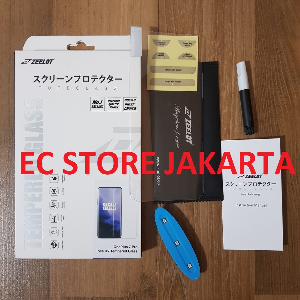 Zeelot Full Curved Loca Adhesive Screen Tempered Glass OnePlus 7 Pro / 7T Pro