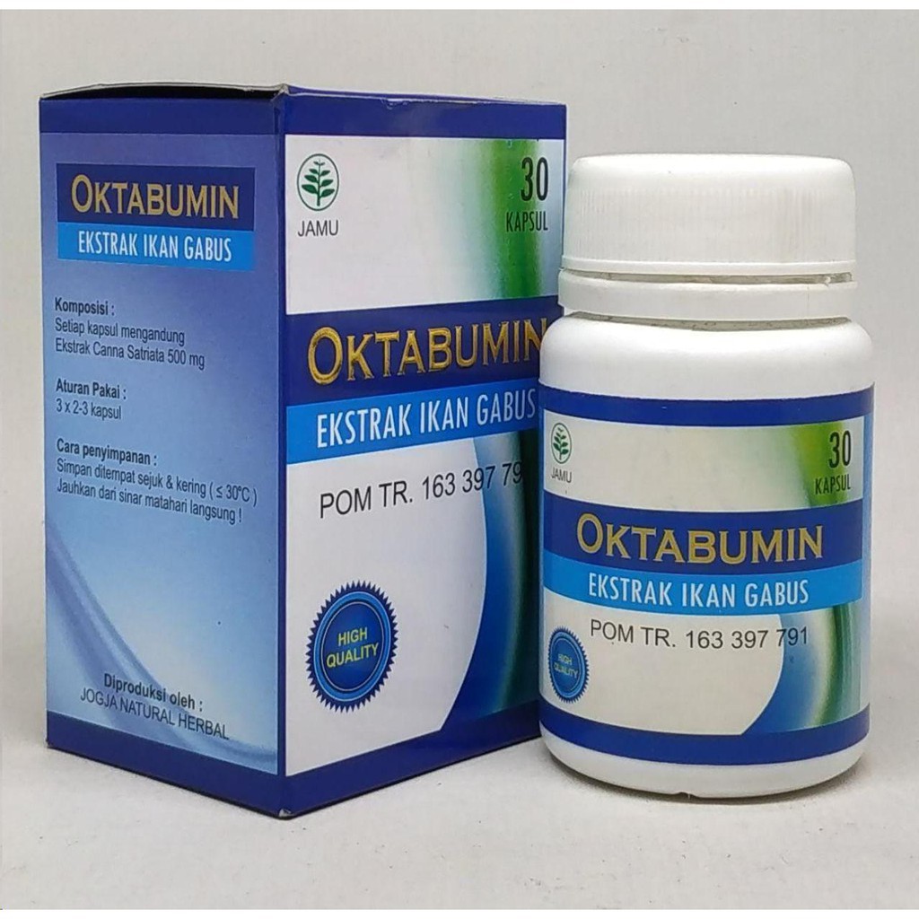OKTABUMIN Kapsul Ekstrak Ikan Gabus/Kutuk isi 30 Kapsul