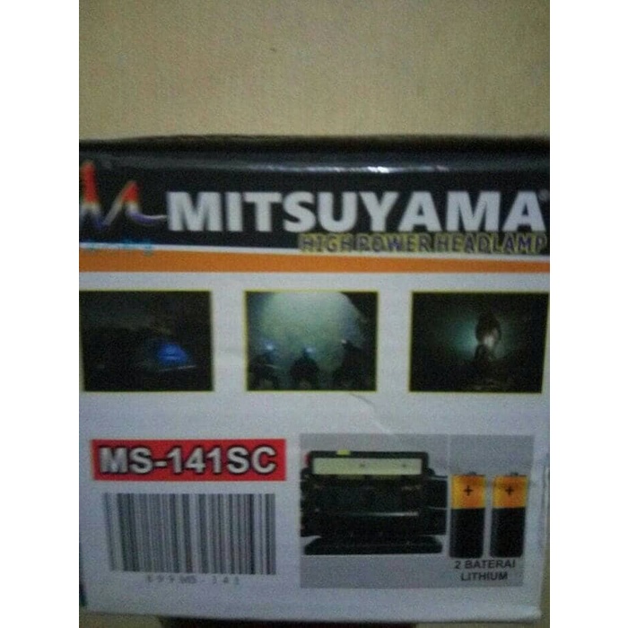 COD SENTER KEPALA BATERAI MITSUYAMA MS - 141 LED 10 WATT BONUS LENSA KUNING+BOHLAMP LAMPU