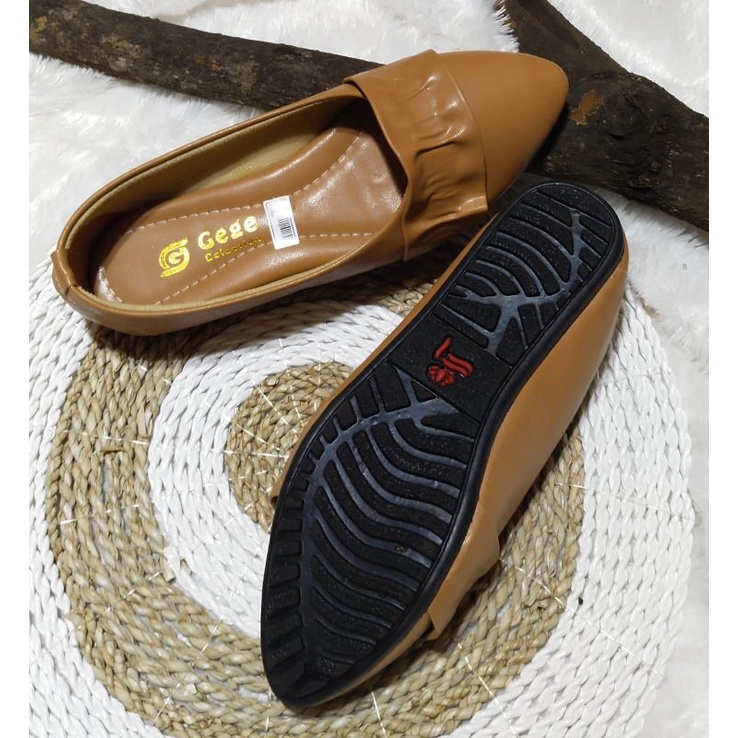 SEPATU FLAT RAMPEL ALAS KARET &quot;GEGE&quot;