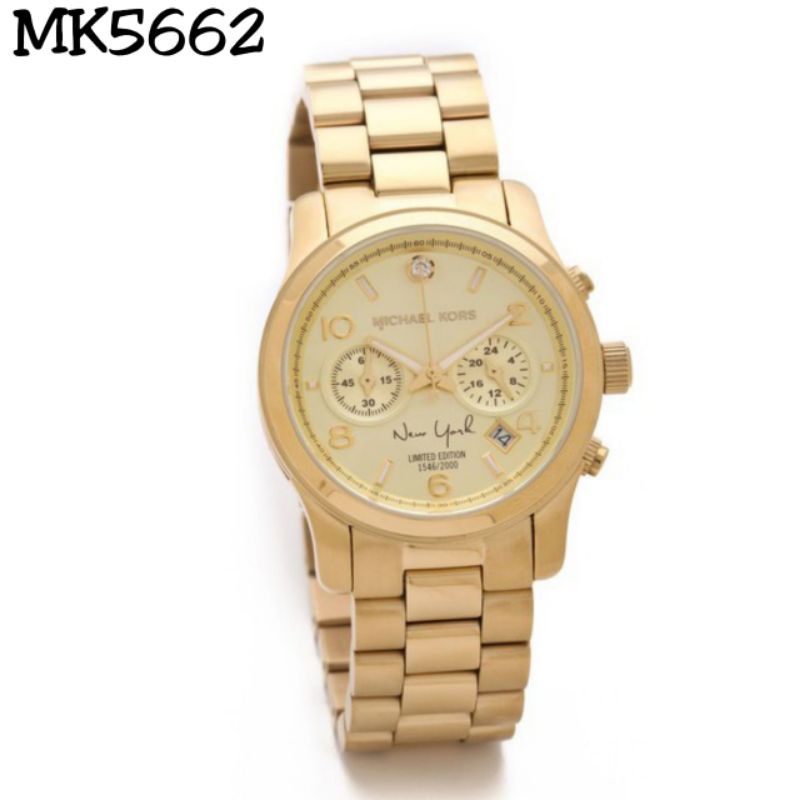 JAM TANGAN MICHAEL KORS WANITA MK-5662 STAINLESS STEEL ORIGINAL BM