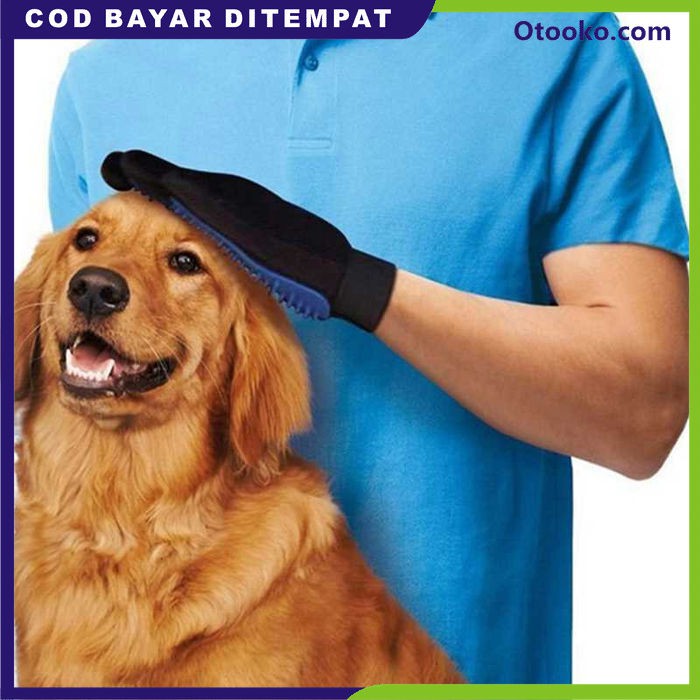 Sarung Tangan Sisir Bulu Pijat Grooming Anjing Kucing Sapi Pet Glove