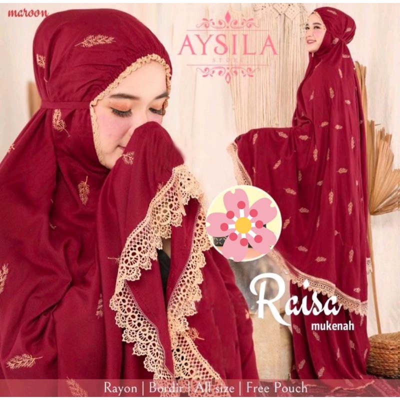 MUKENA  RAISA // MUKENA DEWASA RENDA // MUKENA RAYON JUMBO // MUKENA TRAVELING
