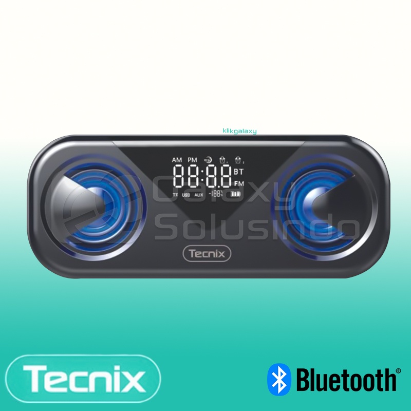 Tecnix SPK-B016 Bluetooth Speaker Alarm Clock