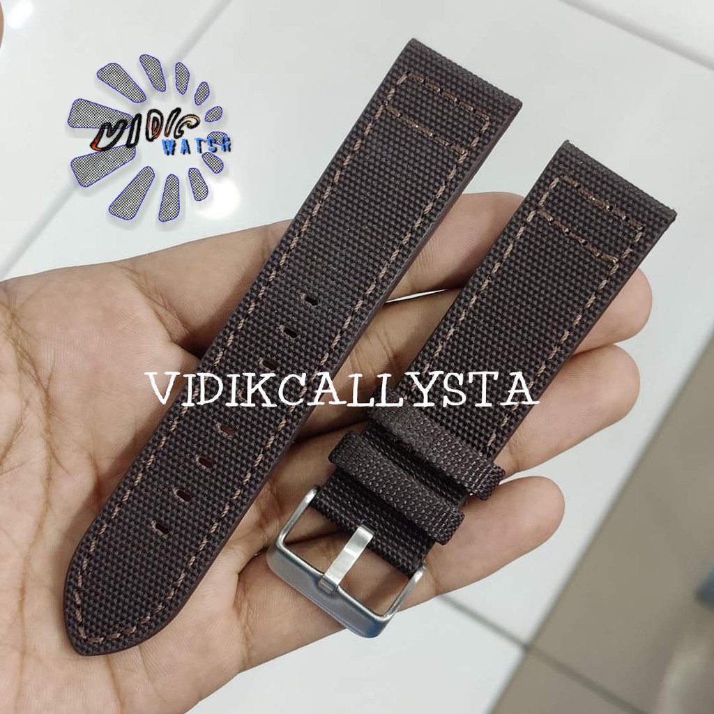 STAVE TALI JAM TANGAN STRAP ARLOJI KULIT CANVAS 20MM 22MM 24MM PREMIUM STAVE ORIGINAL 20 22 24