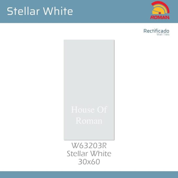KERAMIK LANTAI ROMAN KERAMIK Stellar White 30x60R W63203R (ROMAN House of Roman)