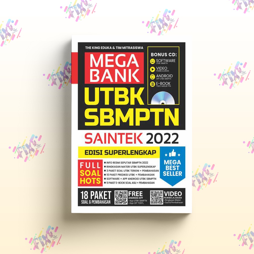 Buku SBMPTN Mega Bank UTBK SBMPTN Saintek 2022 - The King Eduka