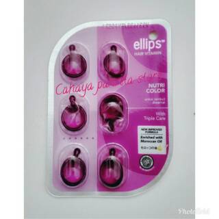 Ellips hair vitamin 6 capsules @1ml/vitamin rambut ellips