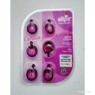 Ellips hair vitamin 6 capsules @1ml/vitamin rambut ellips
