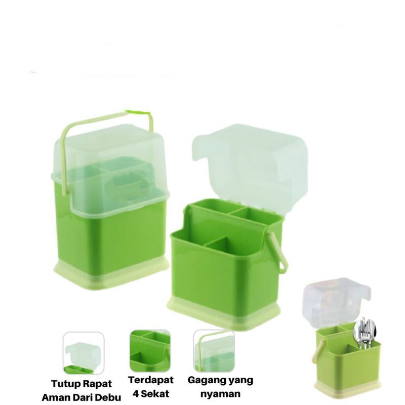 Tempat Sendok dengan Tutup Golden Sunkist TSS 1027