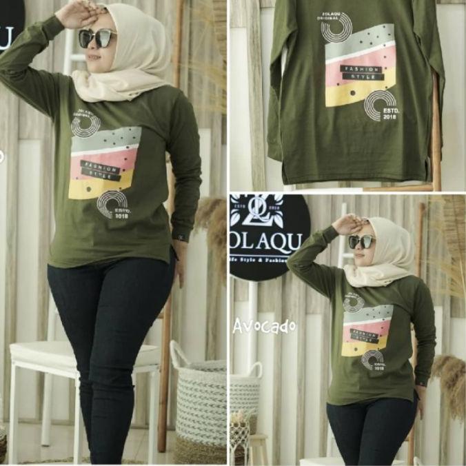 ♧ Kaos zolaqu tanpa ban size M L Xl new motif original / atasan wanita branded ♀