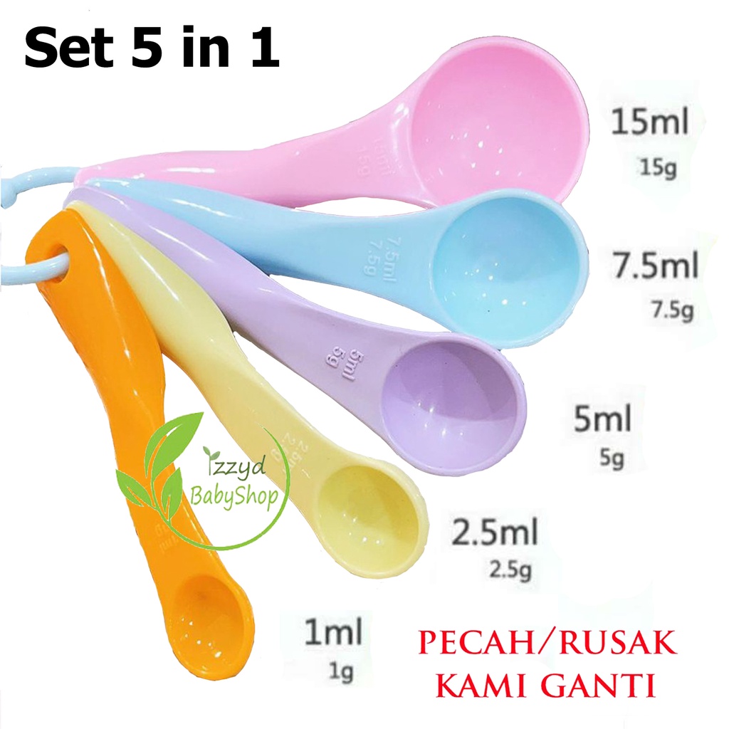 Sendok takar 5 in 1 measure spoon mpasi