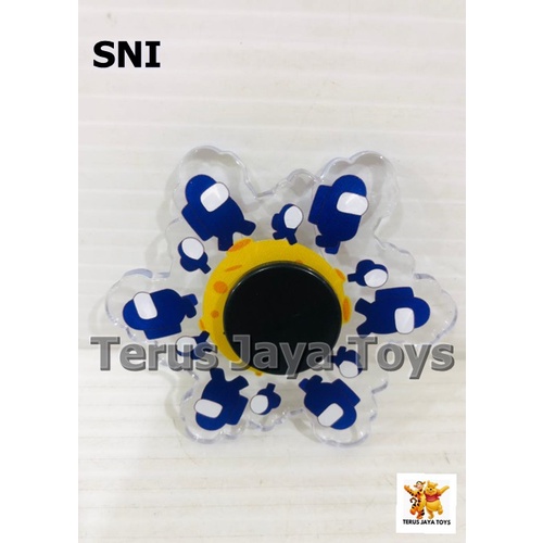 Promo Mainan Fidget Spinner Tiktok Murah 15 Karakter 3D Naruto Among Us-Spinner among us