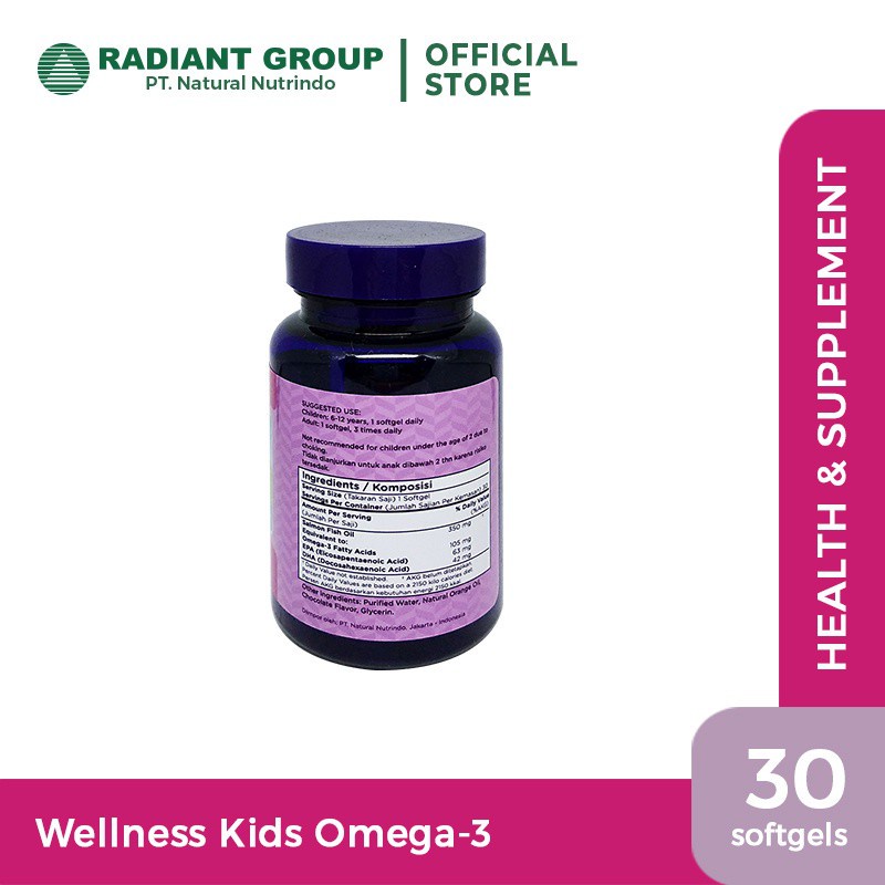 WELLNESS KIDS OMEGA 3 / 30 SOFTGEL