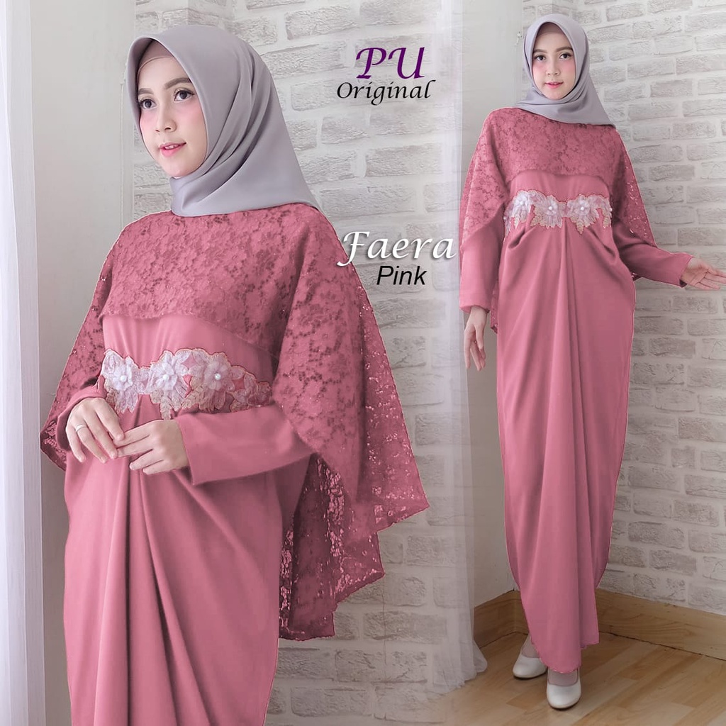 Baju Lebaran Gamis Pesta Pakaian Wanita Busana Muslim Hijab Syari Maxy Maxi Perempuan Dewasa Jumbo B