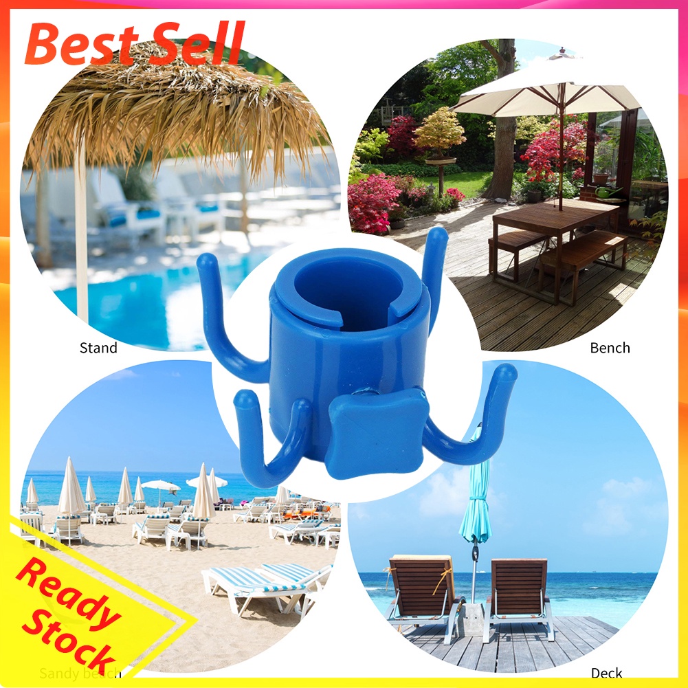 Beach Sunshade Umbrella Hooks Outdoor Travel Bcolumn Umbrella Four-Leg Hook