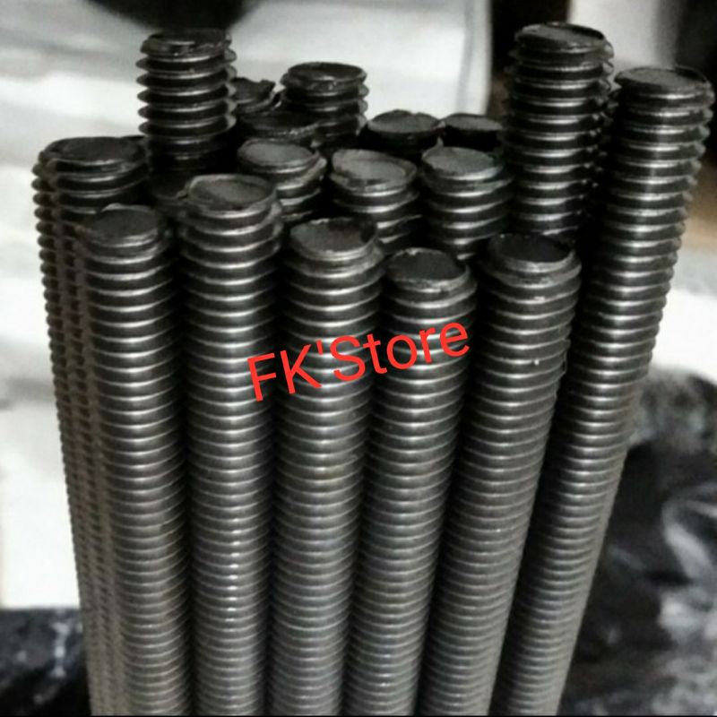 Asdrat Besi Mentah 3/4 inch / Stud Bolt 3/4 inch panjang 1meter