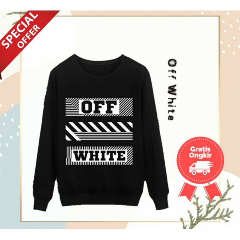 Off white sweater /  atasan wanita / Sweater wanita