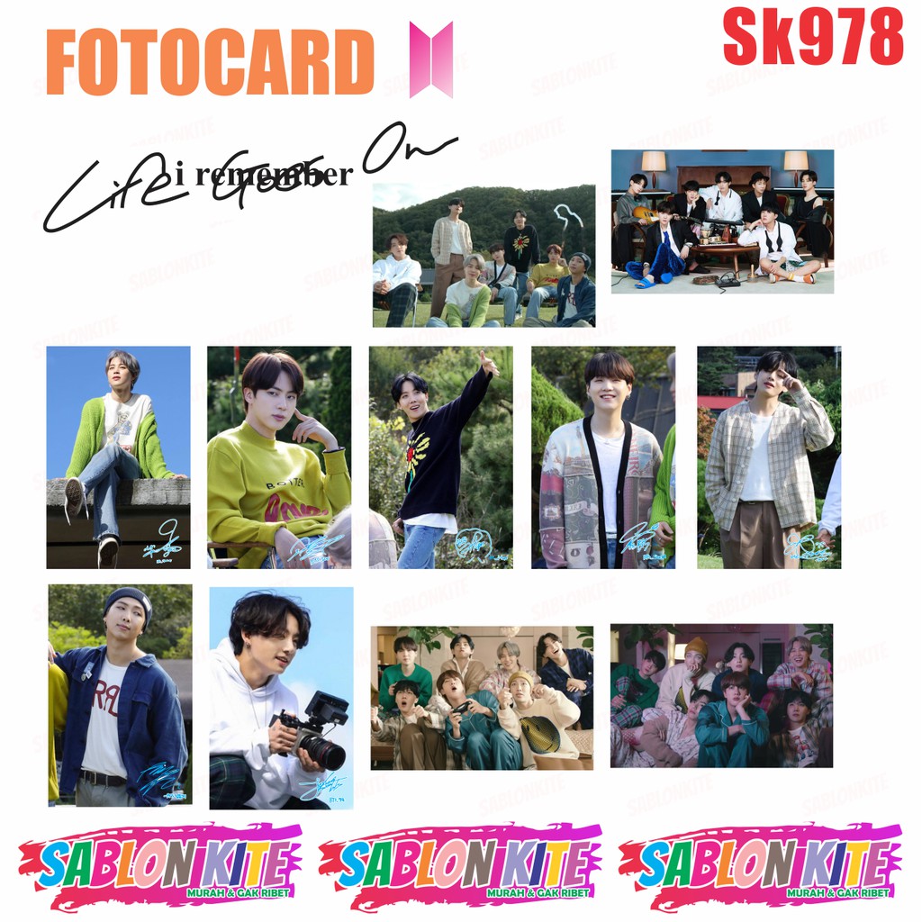 MURAH!!! FOTOCARD PHOTOCARD KPOP LIFE GOES ON SK978 1SET ISI 11PCS