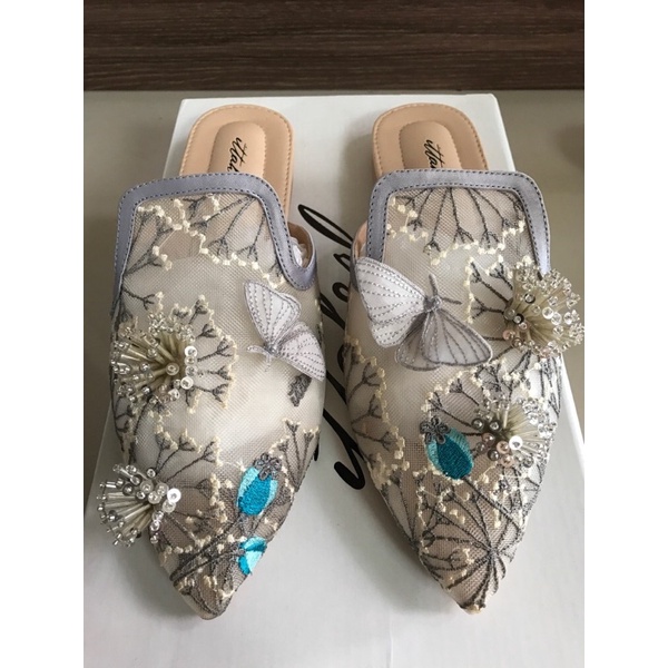 ittaherl dandelion whisper mules / sepatu ittaherl / brand new with box