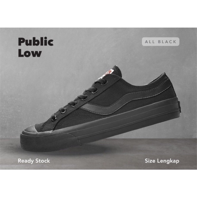 Ventela Public Low All Black