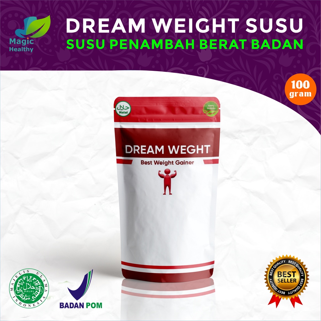 

SUSU PENAMBAH BERAT BADAN CEPAT -DREAM WEIGHT SUSU - PENAMBAH NAFSU MAKAN TANPA EFEK SAMPING