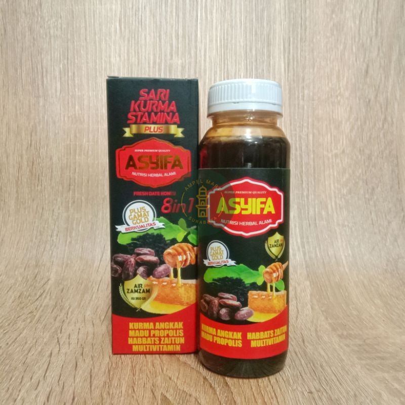 ASYIFA Sari Kurma Stamina Sari Kurma Asyifa Plus Gamat Gold, Air Zamzam, Kurma Angkak 8 in 1 350gr Original