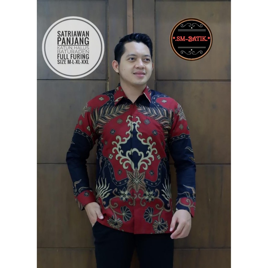SATRIAWAN SM BATIKSOLOAMANAH KEMEJA BAJU BATIK PRIA SOLO LENGAN PANJANG PENDEK LAPIS FURING ATASAN BATIK PREMIUM MODERN KATUN HALUS PARANG GORA KAWUNG MERAH MERAK BIRU PARANG MERAH WIDORO KAWUNG GEDHE KLABANG IRENG WISAKA KUNING KLABANG ABANG CANDRAGUNA
