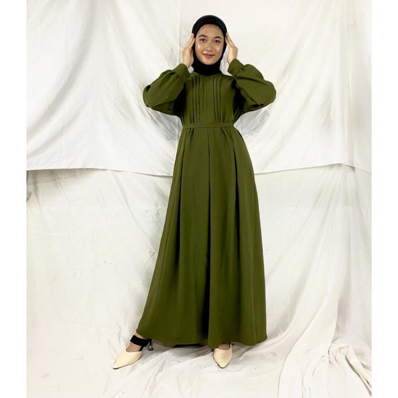 Baju Gamis HUMAIRAH Abaya Syar'i Turkey Polos Dress Muslim Wanita Remaja Dewasa Casual Basic Simpel