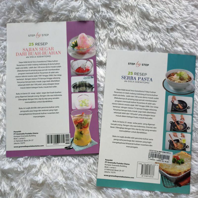 Step By Step - 25 Resep Sajian Segar Dari Buah-Buahan &amp; 25 Resep Serba Pasta - Ala Sisca Soewitomo