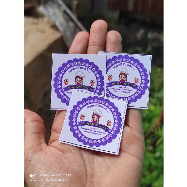 

stiker logo snack termurah