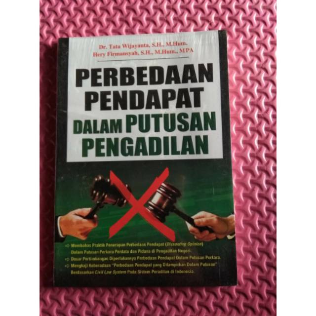 Jual Perbedaan Pendapat Dalam Putusan Pengadilan | Shopee Indonesia