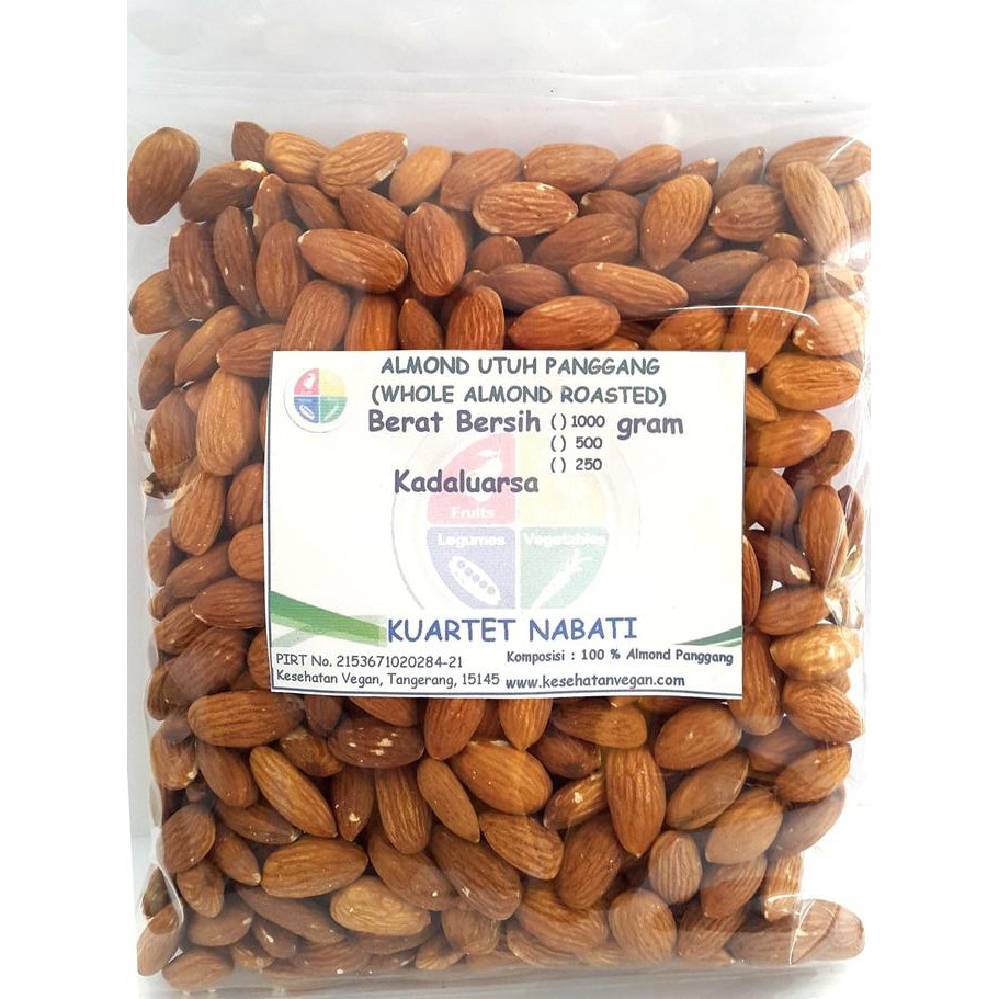 

Best Seller Roasted Almond / Almond Kupas Panggang (500 Gr)