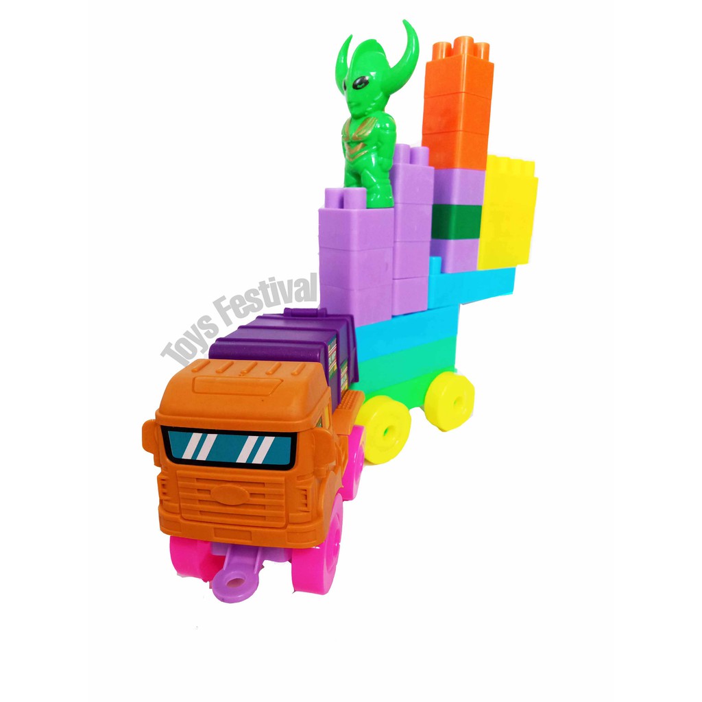 Mainan Edukasi Anak Build Block seri Truck Robot Pahlawan
