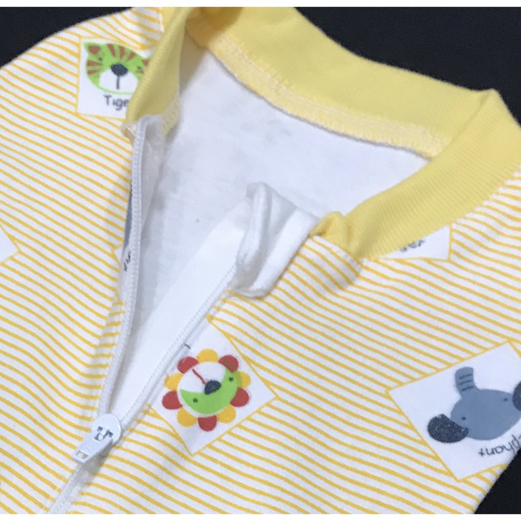 BAYIe - Bedong Bayi Instan Resreting tanpa topi PIPOP KUNING / Bahan 100%Katun