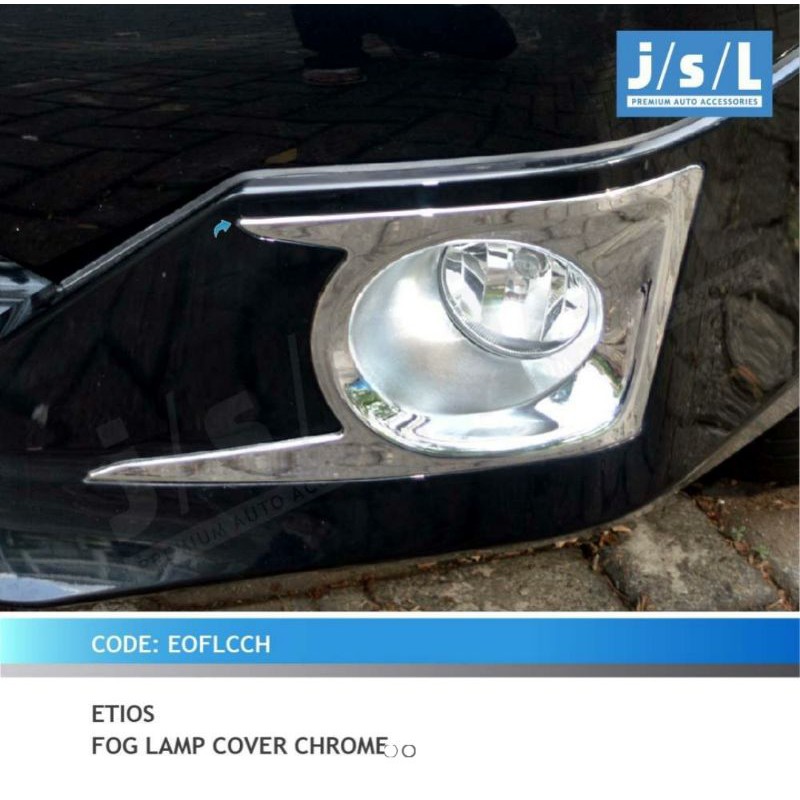 cover foglamp Etios chrome jsl