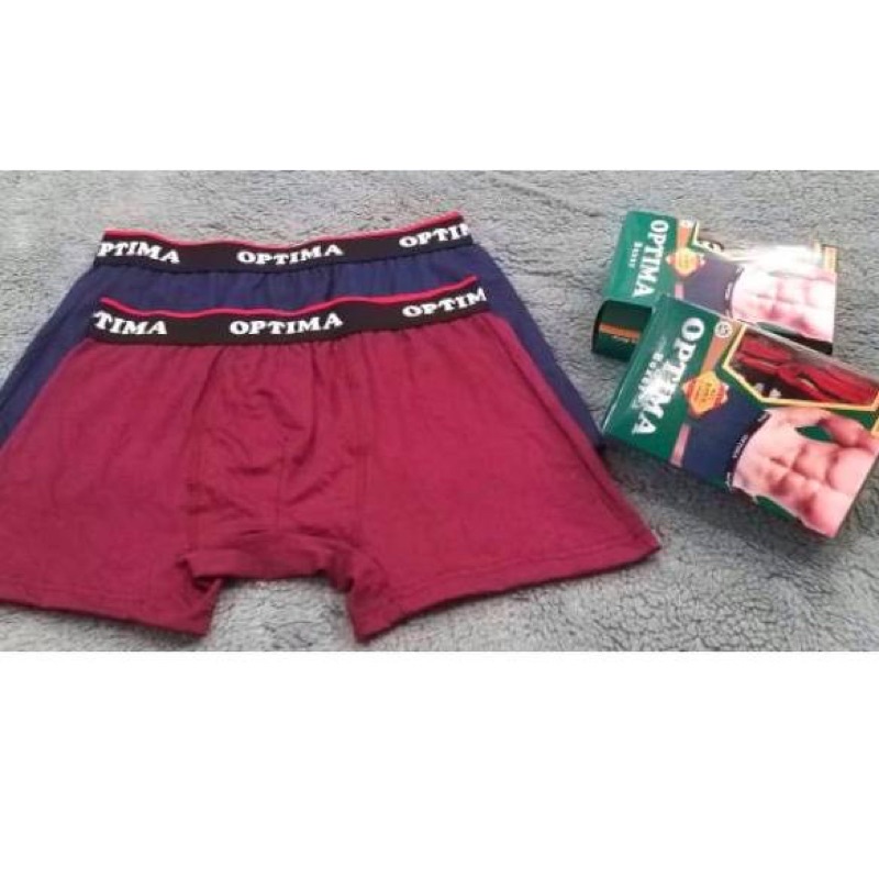 Celana Dalam Boxer Pria Murah Optima isi 2pc / Pakaian Dalam Pria