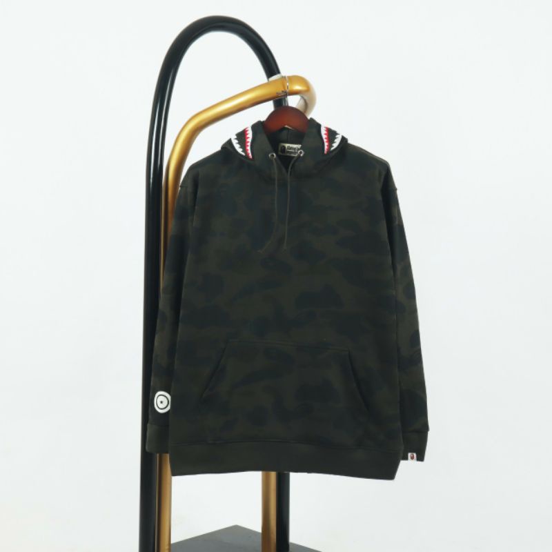 jaket dan celana bape import / jaket hoodie camo army