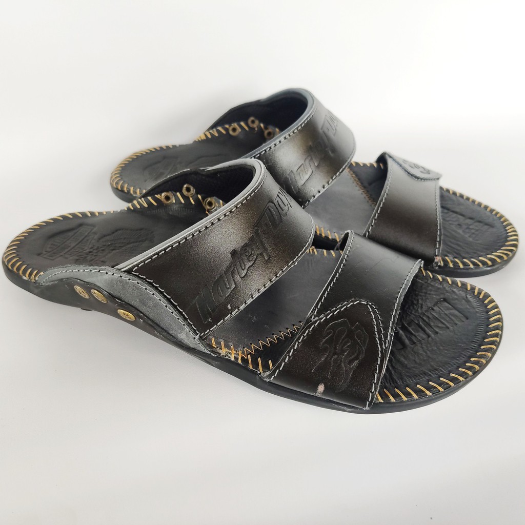  Sandal  slop pria  sendal casual formal harley davidson full 