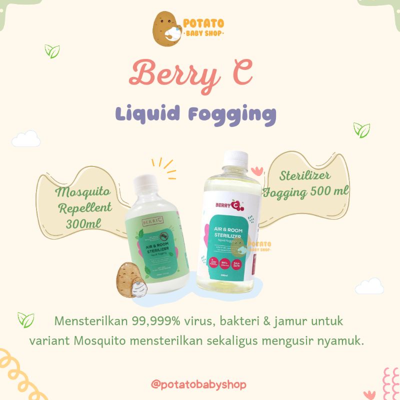 BerryC Liquid Fogging &amp; Mosquito Repellent 500ml - Cairan Fogging Berry C