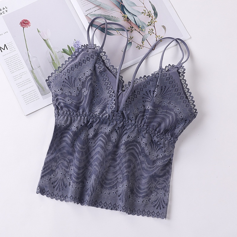 CJBH-02 TINO Bralette Wanita Renda Murah/tanktop singlet Bra Crop Import